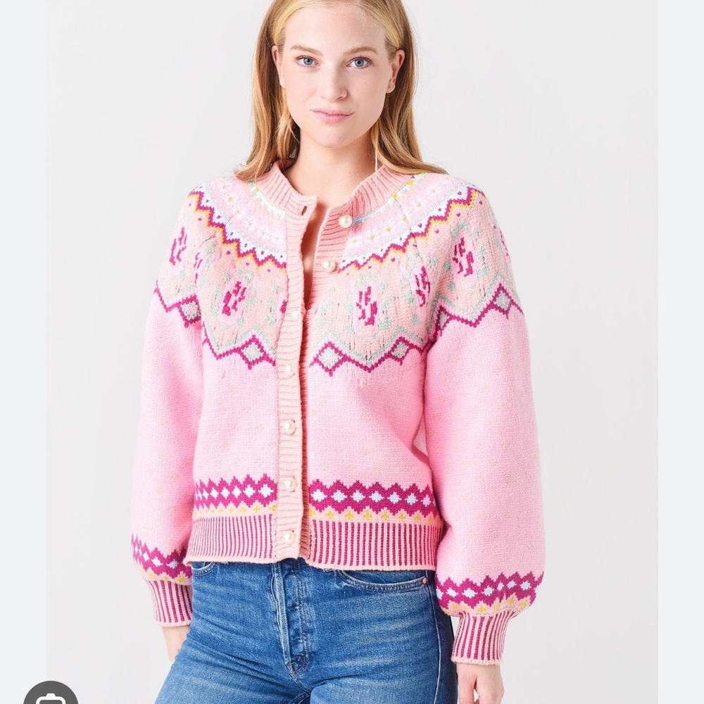 LOVESHACKFANCY
Women's Honeypie Boyfriend Cardigan